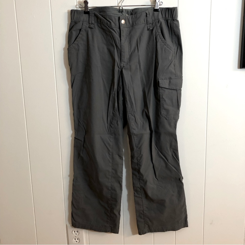 Duluth Trading Gray Activewear Pants Roll Up Pant Leg 14x 29